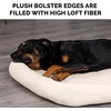 image:imageFurHaven Dog Bed for Extra Small Dogs amp Cats Bolster Crate Pad with Soft Supportive Base for Carriers amp Kennels Machine Washable Extra Small Sherpa Fleece CreamCream