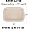 image:imageFurHaven Dog Bed for Extra Small Dogs amp Cats Bolster Crate Pad with Soft Supportive Base for Carriers amp Kennels Machine Washable Extra Small Sherpa Fleece CreamCream
