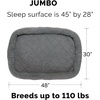 image:imageFurHaven Dog Bed for Extra Small Dogs amp Cats Bolster Crate Pad with Soft Supportive Base for Carriers amp Kennels Machine Washable Extra Small Sherpa Fleece CreamGray