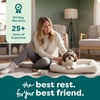image:imageFurHaven Dog Bed for Extra Small Dogs amp Cats Bolster Crate Pad with Soft Supportive Base for Carriers amp Kennels Machine Washable Extra Small Sherpa Fleece GraySmall