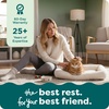 image:imageFurHaven Dog Bed for Extra Small Dogs amp Cats Bolster Crate Pad with Soft Supportive Base for Carriers amp Kennels Machine Washable Extra Small Sherpa Fleece CreamGray