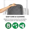 image:imageFurHaven Dog Bed for Extra Small Dogs amp Cats Bolster Crate Pad with Soft Supportive Base for Carriers amp Kennels Machine Washable Extra Small Sherpa Fleece GraySmall Pack of 2