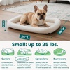 image:imageFurHaven Dog Bed for Extra Small Dogs amp Cats Bolster Crate Pad with Soft Supportive Base for Carriers amp Kennels Machine Washable Extra Small Sherpa Fleece CreamCream