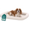 image:imageFurHaven Dog Bed for Extra Small Dogs amp Cats Bolster Crate Pad with Soft Supportive Base for Carriers amp Kennels Machine Washable Extra Small Sherpa Fleece CreamCream