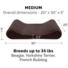 image:imageFurHaven Replacement Dog Bed Cover Contour Luxe Lounger Design Soft amp Breathable Fabric for Cozy Comfort Machine Washable Jumbo XL Ultra Plush Faux Fur amp Suede ChocolateMicrovelvet Espresso