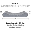 image:imageFurHaven Replacement Dog Bed Cover Contour Luxe Lounger Design Soft amp Breathable Fabric for Cozy Comfort Machine Washable Jumbo XL Ultra Plush Faux Fur amp Suede ChocolateUltra Plush Gray