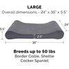 image:imageFurHaven Replacement Dog Bed Cover Contour Luxe Lounger Design Soft amp Breathable Fabric for Cozy Comfort Machine Washable Jumbo XL Ultra Plush Faux Fur amp Suede ChocolateMicrovelvet Gray