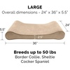 image:imageFurHaven Replacement Dog Bed Cover Contour Luxe Lounger Design Soft amp Breathable Fabric for Cozy Comfort Machine Washable Jumbo XL Ultra Plush Faux Fur amp Suede ChocolateMicrovelvet Clay
