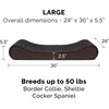 image:imageFurHaven Replacement Dog Bed Cover Contour Luxe Lounger Design Soft amp Breathable Fabric for Cozy Comfort Machine Washable Jumbo XL Ultra Plush Faux Fur amp Suede ChocolateUltra Plush Chocolate