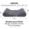 image:imageFurHaven Replacement Dog Bed Cover Contour Luxe Lounger Design Soft amp Breathable Fabric for Cozy Comfort Machine Washable Jumbo XL Ultra Plush Faux Fur amp Suede ChocolateMicrovelvet Gray