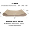 image:imageFurHaven Replacement Dog Bed Cover Contour Luxe Lounger Design Soft amp Breathable Fabric for Cozy Comfort Machine Washable Jumbo XL Ultra Plush Faux Fur amp Suede ChocolateMicrovelvet Clay