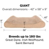 image:imageFurHaven Replacement Dog Bed Cover Contour Luxe Lounger Design Soft amp Breathable Fabric for Cozy Comfort Machine Washable Jumbo XL Ultra Plush Faux Fur amp Suede ChocolateMinky Plush  Velvet Camel