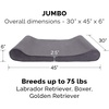 image:imageFurHaven Replacement Dog Bed Cover Contour Luxe Lounger Design Soft amp Breathable Fabric for Cozy Comfort Machine Washable Jumbo XL Ultra Plush Faux Fur amp Suede ChocolateMicrovelvet Gray