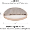 image:imageFurHaven Replacement Dog Bed Cover for Sherpa amp Suede Snuggery Fits Cool GelTop Foam Beds amp Solid Orthopedic Foam Beds Machine Washable Jumbo XL 44 inch GrayFaux Lambswool  Suede Cream