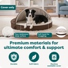 image:imageFurHaven Replacement Dog Bed Cover for Sherpa amp Suede Snuggery Fits Cool GelTop Foam Beds amp Solid Orthopedic Foam Beds Machine Washable Jumbo XL 44 inch GrayFaux Lambswool  Suede Espresso