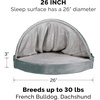 image:imageFurHaven Replacement Dog Bed Cover for Sherpa amp Suede Snuggery Fits Cool GelTop Foam Beds amp Solid Orthopedic Foam Beds Machine Washable Jumbo XL 44 inch GrayMicrovelvet Silver