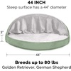 image:imageFurHaven Replacement Dog Bed Cover for Sherpa amp Suede Snuggery Fits Cool GelTop Foam Beds amp Solid Orthopedic Foam Beds Machine Washable Jumbo XL 44 inch GrayMicrovelvet Sage