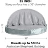 image:imageFurHaven Replacement Dog Bed Cover for Sherpa amp Suede Snuggery Fits Cool GelTop Foam Beds amp Solid Orthopedic Foam Beds Machine Washable Jumbo XL 44 inch GrayMicrovelvet Silver