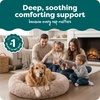 image:imageFurhaven 23 Round Calming Donut Dog Bed for Indoor Cats amp Small Dogs Washable For Dogs Up to 20 lbs  Shaggy Plush Long Faux Fur Donut Bed  Gray Small 230L x 230W x 90ThTaupe