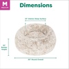 image:imageFurhaven 23 Round Calming Donut Dog Bed for Indoor Cats amp Small Dogs Washable For Dogs Up to 20 lbs  Shaggy Plush Long Faux Fur Donut Bed  Gray Small 230L x 230W x 90ThDriftwood