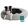 image:imageFurhaven 23 Round Calming Donut Dog Bed for Indoor Cats amp Small Dogs Washable For Dogs Up to 20 lbs  Shaggy Plush Long Faux Fur Donut Bed  Gray Small 230L x 230W x 90ThMist Gray
