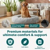 image:imageFurhaven 23 Round Calming Donut Dog Bed for Indoor Cats amp Small Dogs Washable For Dogs Up to 20 lbs  Shaggy Plush Long Faux Fur Donut Bed  Gray Small 230L x 230W x 90ThGray
