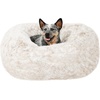 image:imageFurhaven 23 Round Calming Donut Dog Bed for Indoor Cats amp Small Dogs Washable For Dogs Up to 20 lbs  Shaggy Plush Long Faux Fur Donut Bed  Gray Small 230L x 230W x 90ThDriftwood