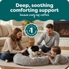 image:imageFurhaven 23 Round Calming Donut Dog Bed for Indoor Cats amp Small Dogs Washable For Dogs Up to 20 lbs  Shaggy Plush Long Faux Fur Donut Bed  Gray Small 230L x 230W x 90ThMist Gray