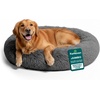 image:imageFurhaven 23 Round Calming Donut Dog Bed for Indoor Cats amp Small Dogs Washable For Dogs Up to 20 lbs  Shaggy Plush Long Faux Fur Donut Bed  Gray Small 230L x 230W x 90ThGray