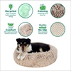 image:imageFurhaven 23 Round Calming Donut Dog Bed for Indoor Cats amp Small Dogs Washable For Dogs Up to 20 lbs  Shaggy Plush Long Faux Fur Donut Bed  Gray Small 230L x 230W x 90ThTaupe