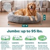 image:imageFurhaven 23 Round Calming Donut Dog Bed for Indoor Cats amp Small Dogs Washable For Dogs Up to 20 lbs  Shaggy Plush Long Faux Fur Donut Bed  Gray Small 230L x 230W x 90ThMist Gray