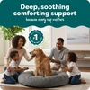image:imageFurhaven 23 Round Calming Donut Dog Bed for Indoor Cats amp Small Dogs Washable For Dogs Up to 20 lbs  Shaggy Plush Long Faux Fur Donut Bed  Gray Small 230L x 230W x 90ThGray