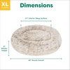 image:imageFurhaven 23 Round Calming Donut Dog Bed for Indoor Cats amp Small Dogs Washable For Dogs Up to 20 lbs  Shaggy Plush Long Faux Fur Donut Bed  Gray Small 230L x 230W x 90ThDriftwood
