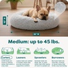 image:imageFurhaven 23 Round Calming Donut Dog Bed for Indoor Cats amp Small Dogs Washable For Dogs Up to 20 lbs  Shaggy Plush Long Faux Fur Donut Bed  Gray Small 230L x 230W x 90ThMist Gray