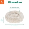 image:imageFurhaven 23 Round Calming Donut Dog Bed for Indoor Cats amp Small Dogs Washable For Dogs Up to 20 lbs  Shaggy Plush Long Faux Fur Donut Bed  Gray Small 230L x 230W x 90ThDriftwood