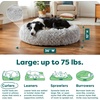 image:imageFurhaven 23 Round Calming Donut Dog Bed for Indoor Cats amp Small Dogs Washable For Dogs Up to 20 lbs  Shaggy Plush Long Faux Fur Donut Bed  Gray Small 230L x 230W x 90ThMist Gray