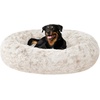 image:imageFurhaven 23 Round Calming Donut Dog Bed for Indoor Cats amp Small Dogs Washable For Dogs Up to 20 lbs  Shaggy Plush Long Faux Fur Donut Bed  Gray Small 230L x 230W x 90ThDriftwood