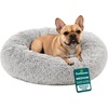 image:imageFurhaven 23 Round Calming Donut Dog Bed for Indoor Cats amp Small Dogs Washable For Dogs Up to 20 lbs  Shaggy Plush Long Faux Fur Donut Bed  Gray Small 230L x 230W x 90ThMist Gray
