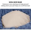 image:imageFurhaven 23 Round Donut Dog Bed for Indoor Cats amp Small Dogs Washable For Dogs Up to 20 lbs  Plush amp Diamond Print Donut Bed  Aqua SmallCurly Faux Fur Fresh Blueberry