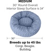 image:imageFurhaven 23 Round Donut Dog Bed for Indoor Cats amp Small Dogs Washable For Dogs Up to 20 lbs  Plush amp Diamond Print Donut Bed  Aqua SmallCurly Faux Fur Fresh Blueberry