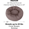 image:imageFurhaven 23 Round Donut Dog Bed for Indoor Cats amp Small Dogs Washable For Dogs Up to 20 lbs  Plush amp Diamond Print Donut Bed  Aqua SmallCurly Faux Fur Cocoa Dust