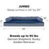 image:imageFurhaven Replacement Dog Bed Cover Comfy Couch Plush amp Dcor SofaStyle Machine Washable  Diamond Brown LargeDiamond Blue