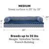 image:imageFurhaven Replacement Dog Bed Cover Comfy Couch Plush amp Dcor SofaStyle Machine Washable  Diamond Brown LargeDiamond Blue