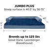 image:imageFurhaven Replacement Dog Bed Cover Comfy Couch Plush amp Dcor SofaStyle Machine Washable  Diamond Brown LargeDiamond Blue