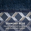 image:imageFurhaven Replacement Dog Bed Cover Comfy Couch Plush amp Dcor SofaStyle Machine Washable  Diamond Brown LargeDiamond Blue