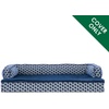 image:imageFurhaven Replacement Dog Bed Cover Comfy Couch Plush amp Dcor SofaStyle Machine Washable  Diamond Brown LargeDiamond Blue
