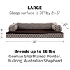image:imageFurhaven Replacement Dog Bed Cover Comfy Couch Plush amp Dcor SofaStyle Machine Washable  Diamond Brown LargeDiamond Brown
