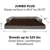 image:imageFurhaven Replacement Dog Bed Cover Comfy Couch Plush amp Dcor SofaStyle Machine Washable  Diamond Brown LargeDiamond Brown