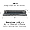image:imageFurhaven Replacement Dog Bed Cover Comfy Couch Plush amp Dcor SofaStyle Machine Washable  Diamond Brown LargeDiamond Gray