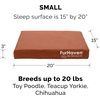 image:imageFurhaven Replacement Dog Bed Cover WaterResistant IndoorOutdoor Logo Print Oxford Polycanvas Mattress Washable  Deep Lagoon Jumbo XLargeChestnut